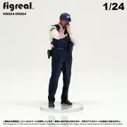 HS024-00004 figreal 1/24 Police Officer Japan painted figure Diorama police car