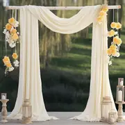 Chiffon Wedding Arch Draping Fabric Backdrop Curtain Drape Tulle for Party Ceiling Decor