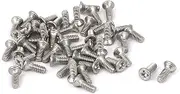 uxcell M2-0.4 x 6mm Fine Thread 304 Stainless Steel Phillips Flat Countersunk Head Machine Screws 50pcs