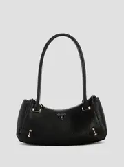 GUESS Women's Black Rosalba Top Zip Shoulder Bag