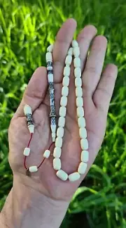 vintage Mahjong Stone Tasbih Prayer Beads Prayer Worry Beads Tasbih Tasbeeh