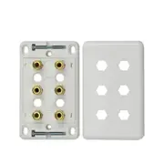 DIGIHAUS Home Theatre 3 Speaker Wall Plate