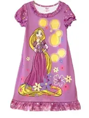 Tangled Rapunzel Purple Floral Nightgown, Gown Size 5/6