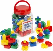 Learning Can Be Fun - Nuts & Bolts Jar of 32