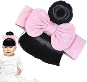 Baby Bangs Wig Hairpiece | Bangs Wig Headband for Toddler - Elastic Skin-Friendly Headwear Accessories for Stage Performances Celebrations Parent-child Gatherings