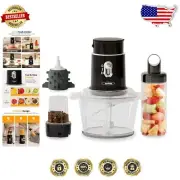 Versatile 4-in-1 Blender with Meat Grinder, Juicer, and Garlic Peeler - 1.5L