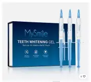MySmile Teeth Whitening Gel Pen Refill Pack, 3 Non-Sensitive Teeth Whitening Pen