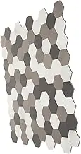 HOOTNEE Elegant Mosaic Wall Tiles Self-adhesive Peel and Stick Decals for Kitchen Bathroom