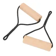 Wooden Gymnastic Rings Portable Pull Up Handles Arm Strength Trainer DS