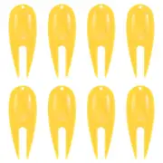 Golf Divot Tool, 8 Pack Plastic Golf Repair Tool Ball Marker for Golfer, Yellow
