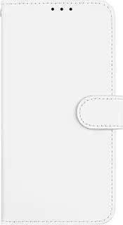 [PONRFEKT] Wallet Case for Samsung Galaxy A70 / A70S,Shockproof Premium Vintage PU Leather Magnetic Flip Cover with Card Holder and Stand Folio Phone Cover-White