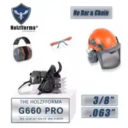 92cc G660PRO Chainsaw No Bar and Chain With Glasses Hearing Protectors Helmet