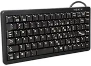 Cherry G84-4100 Ultraslim Keyboard - PS/2, USB - QWERTY - 86 Keys - Black