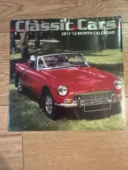 Classic Cars 2017 12 Month Calendar