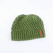 Ladies Knit Hat Ponytail Hat Autumn And Winter Earmuffs Wool Cap