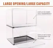 Transparent Clear Plastic Shoe Storage Box Stackable Boxes Container