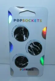 PopSockets PopMinis Black & White Marble Pattern