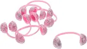 Toddmomy 6pcs Doll Earmuff Accessories Doll Costume Microphone Microphone Girl Headbands American Doll Clothes Girl Head Wraps Hair Ties for Plastic Pink