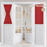 Non-See-Through Sidelight French Curtains for Front Door, Light Filtering