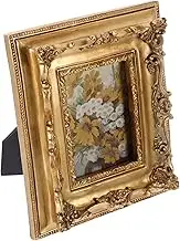 Luxshiny Vintage Ornate Picture Frame for Weddings Family Photos and Home Decor Design for Tabletop and Wall Hanging Elegant Decorative Storage for Cherished Memories