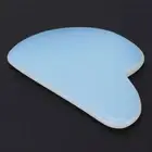 Gua Sha Board White Opal Stone Heart Shape Scraping Massage Tool For Face Ne HG5