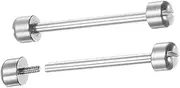 [Lagogia] Internal Diameter 22mm Watch Screw Rod, Stainless Steel Screw Strap Watch Connection Rod Screw Pin, for Watch Strap Watch Repair Tool Silver - (2 Pcs)