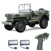 RC Military Truck RC Crawler, 1:10 Scale Remote Control Car, 2.4GHz 4WD Off R...