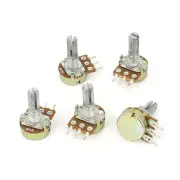 5Pcs 10K OHM Linear Taper Rotary Potentiometer 10KB B10K Pot