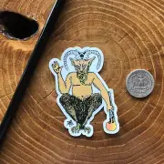 The Devil Tarot Sticker Handmade Die Cut Laminated Glossy Water Fade Proof