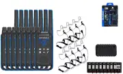 Motorola Solutions T802 Two Way Radios w/ Surveillance Style Earpieces 8-Pack