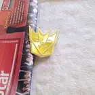 3D Transformers Decepticon Chrome Badge Sticker For Car Bike - Yellow & Silver