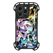 iPhone 16 Pro Ultra Bounce Case MagSafe Compatible Butterfly Rainbow