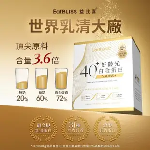 【Eatbliss 益比喜】好齡光白金蛋白8盒組(10包/盒許效舜 于美人雙代言 濃縮乳清蛋白.乳鐵蛋白.免疫球蛋白)