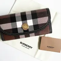 在飛比找樂天市場購物網優惠-美國百分百【全新真品】Burberry 皮夾 長夾 專櫃精品