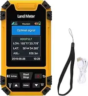 Brilluxa Land Area Meter, Handheld GPS Survey Tool with 2.4in Display and Voice Prompts, Digital Field Measuring Instrument with Data Output