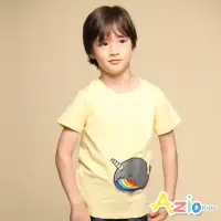 在飛比找momo購物網優惠-【Azio Kids 美國派】男童 上衣 可愛鯨魚貼布短袖上