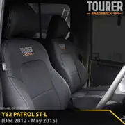 Nissan Patrol Y62 - ST-L - GP9 Tourer 2x Front Row Seat Covers (Made to Order)