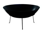Wildtrak 40cm Outdoor/Garden Black Steel Fire Pit/Place Portable Heater Grill