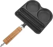 Breakfast Pan for Eggs and Sausages Nonstick Cast Skillet Egg Frying Pan Versatile Cooker for All Heat Sources for Making Breakfast at Home