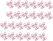 KOCKSHION Baby Shower Decorations 150pcs Acrylic Mini Pacifiers Bibs Dummies Pacifier Party Favors