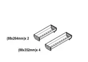 Blum Orga-Line Mixed Container Set(352mmx4; 264mmx2)