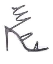 Open-toe high-heeled sandals 35 Gray