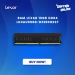 LEXAR 內存雷克薩斯 DDR4 16GB 1RX8 PC4-3200AA-UA2 1.2V-LD4AU016G-B3