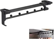 Wardrobe Rail, Wardrobe Pull Out Clothes Hanger Rail Organizer Rack Metal Retractable Wardrobe Rail, Wardrobe Organizer Rack for Scarf,Trouser,Clothes and Sock Learned extensively KeYJ