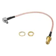 RG316 Coaxial Cables SMA Female to TS9 Male Right Angle 0.5FT Orange 1Pcs