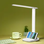 Dimmable Touch LED Desk Lamp Bedside Study Reading Table Light with USB Ports