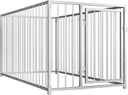 Dog Kennel Outdoor Dog Pen Dog Playpen Dog Enclosure Dog Run for Backyard, Dog Exercise Pen with Lockable Door for Small/Medium Dogs, 100x200x100 cm