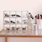 Clear Acrylic Organiser One Layer With 4 Drawers 27x17x7cm Storage Container Box