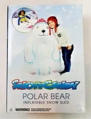 Snowcandy Polar Bear Inflatable Snow Sled 40" Pool Candy SC3010PB NEW Sealed 622