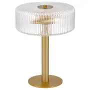 Brizo Industrial Table Desk Lamp Light Metal Glass Antique Brass Anodised